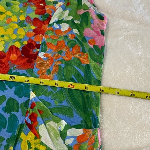 JAMS WORLD / VTG Multi Colored Floral Sleeveless Dress Size 9 - Picture 8 of 10